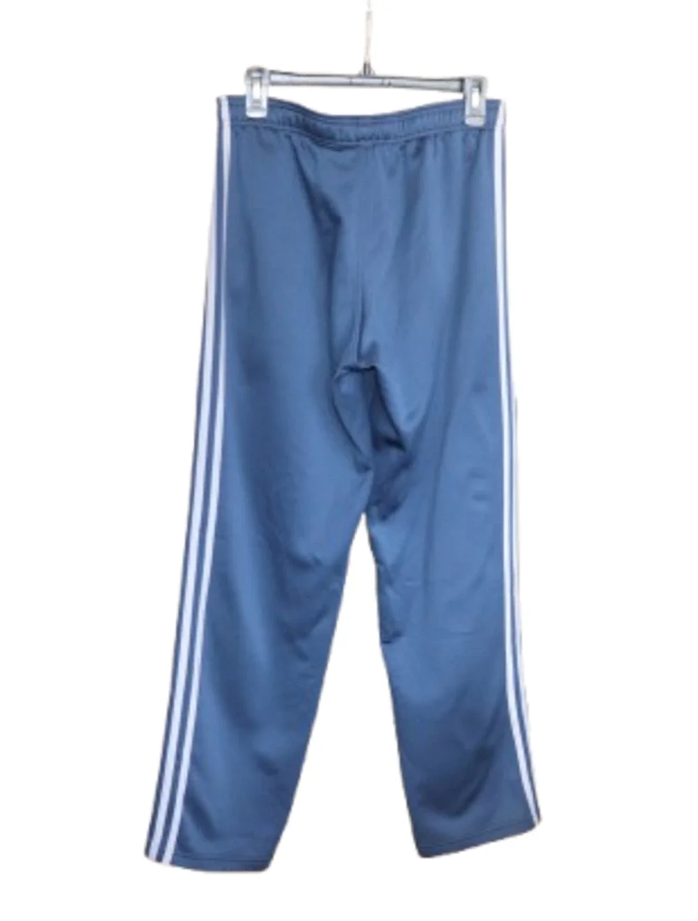 ADIDAS Active Pant 3 Stripes Blue With Grey Stripes Size Medium